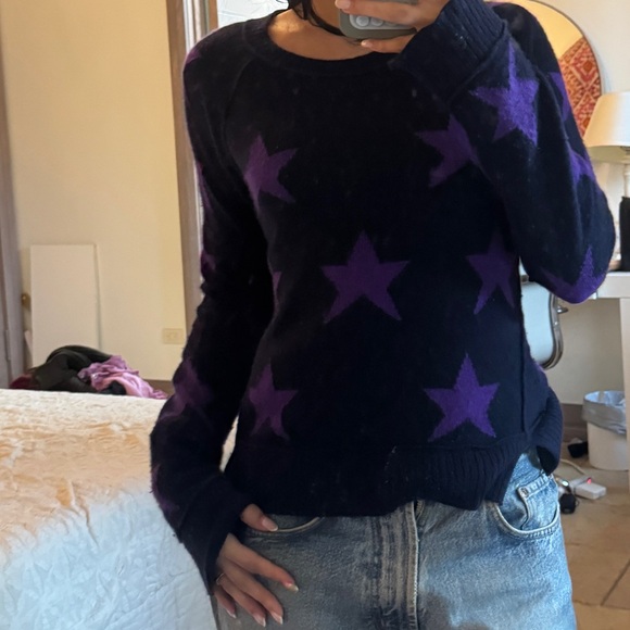 Aqua M Cashmere Sweater - Picture 6 of 7